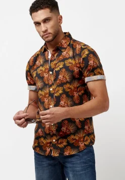Simad Short-Sleeve Print Shirt, Dusty Orange - BM23916