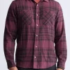 Sinato Men's Classic Plaid Shirt, Fico Red - BM24449