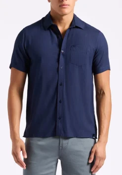 Sirilo Men's Fitted Short Sleeve Shirt, Whale - BM24594