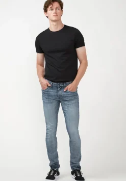 Skinny Max Men's Jeans in Whiskered and Contrasted Light Blue - BM22590