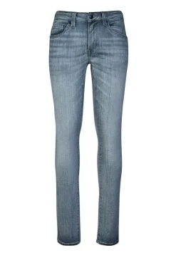 Skinny Max Men's Jeans in Whiskered and Contrasted Light Blue - BM22590