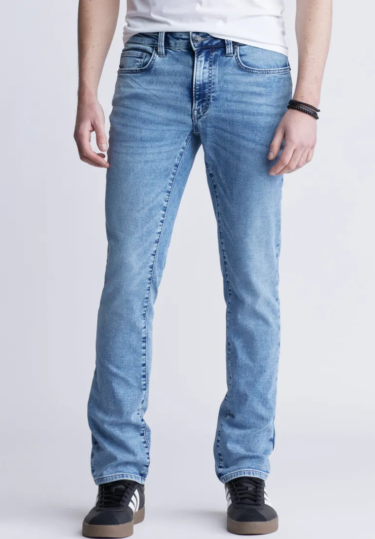 Slim Ash Men's Freedom Flex Jeans, Sanded Wash - BM22990