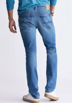 Slim Ash Men's Freedom Flex Jeans, Authentic Washed Indigo - BM26017