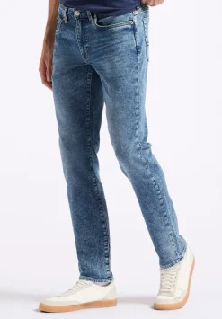 Slim Ash Men's Freedom Flex Jeans, Sanded Vintage Indigo - BM26063