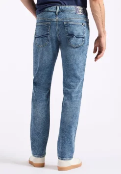 Slim Ash Men's Freedom Flex Jeans, Sanded Vintage Indigo - BM26063
