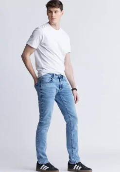 Slim Ash Men's Freedom Flex Jeans, Sanded Wash - BM22990
