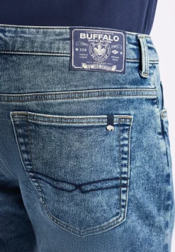Slim Ash Men's Freedom Flex Jeans, Sanded Vintage Indigo - BM26063