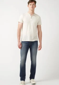 Slim Ash Men's Freedom Flex Jeans, Dark Sanded Blue - BM22920