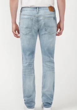 Slim Ash Men's Jeans in Crinkled Light Blue - BM22784