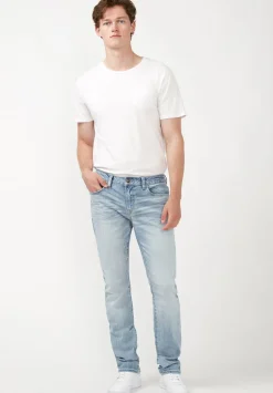 Slim Ash Men's Jeans in Crinkled Light Blue - BM22784