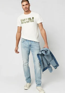 Slim Ash Men's Jeans in Crinkled Light Blue - BM22784