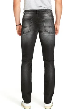 Slim Ash Men's Jeans in Dark and Sanded Black - BM22597