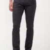 Slim Ash Men's Twill Pants in Authentic Charcoal Gray - BM22017