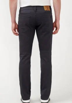 Slim Ash Men's Twill Pants in Authentic Charcoal Gray - BM22017