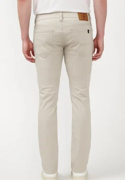 Slim Ash Men's Twill Pants in Beige - BM22017