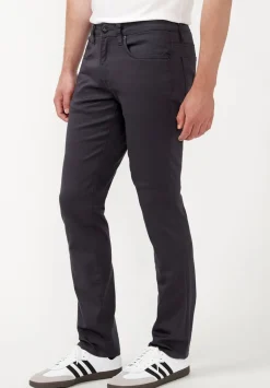 Slim Ash Men's Twill Pants in Authentic Charcoal Gray - BM22017