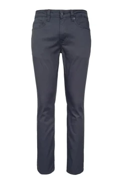Slim Ash Men's Twill Pants in Authentic Charcoal Gray - BM22017