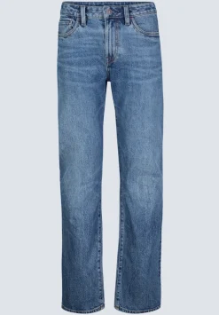 Slim Boot King Men's Jeans, Creased and Sanded Indigo - BM26033