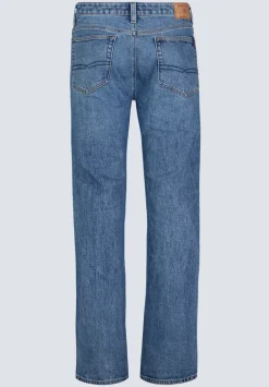 Slim Boot King Men's Jeans, Creased and Sanded Indigo - BM26033