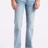 Slim Bootcut King Men's Jeans, Sanded and Whiskered Blue - BM26086