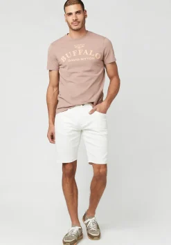 Slim Parker Men's Denim Shorts in White Rinse - BM22775