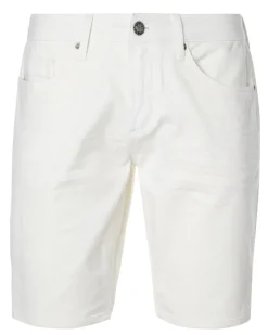 Slim Parker Men's Denim Shorts in White Rinse - BM22775
