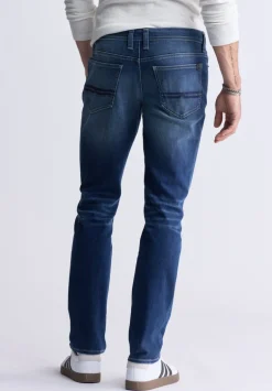 Slim Straight Evan-X Men's Jeans, Classic Blue