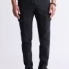 Slim Tapered Jim Men's Freedom Flex Drawstring Pants, Black - BM26010