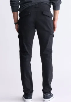 Slim Tapered Jim Men's Freedom Flex Drawstring Pants, Black - BM26010