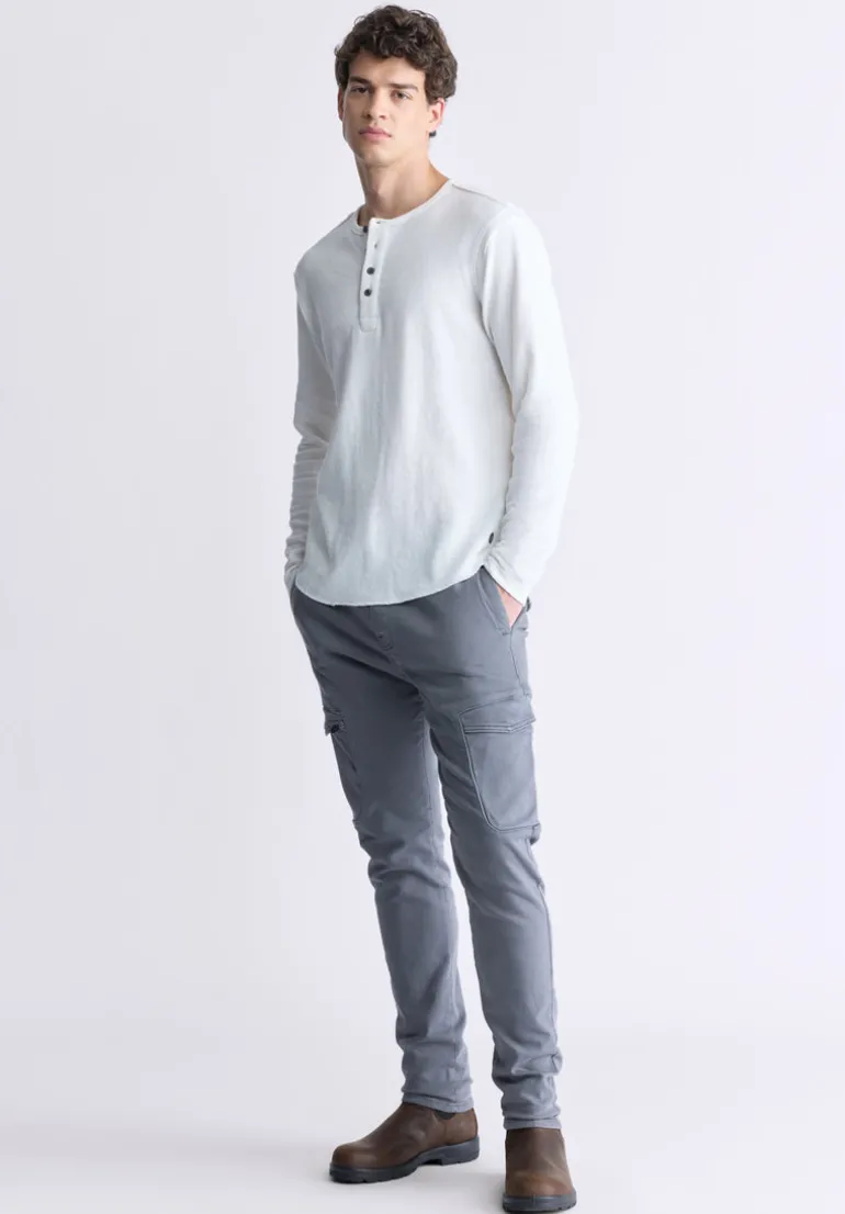 Slim Tapered Jim Men's Freedom Flex Drawstring Pants, Graphite - BM26010