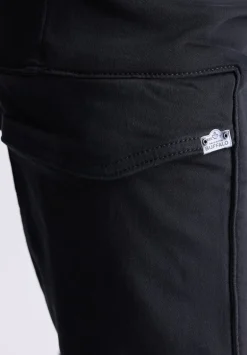 Slim Tapered Jim Men's Freedom Flex Drawstring Pants, Black - BM26010
