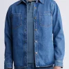 Sloan Men’s Long-Sleeve Denim Shirt in Authentic Blue - BM22976