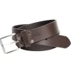 Smooth Full Grain Brown Buffalo Leather Belt - BB1001C13