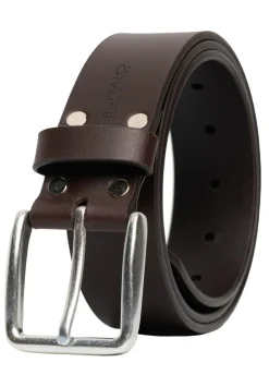 Smooth Full Grain Brown Buffalo Leather Belt - BB1001C13