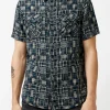 Soqut Men's Short-Sleeve Plaid Shirt, Whale - BM23891