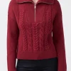 Sorella Women's Long Sleeve Sweater in Dark Red - SW0032F