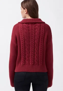 Sorella Women's Long Sleeve Sweater in Dark Red - SW0032F