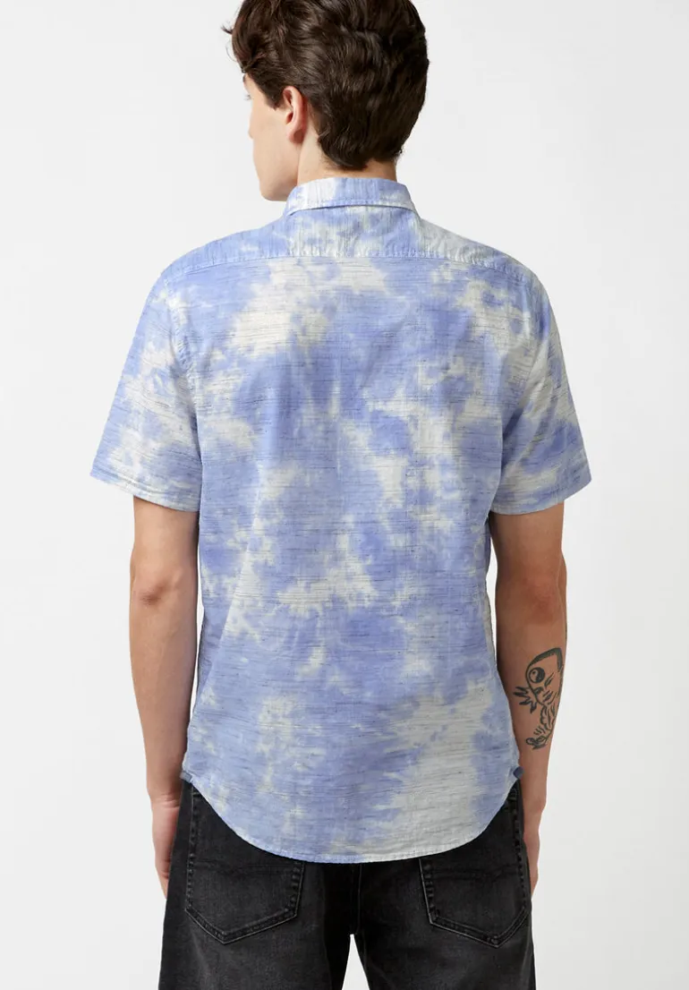 Sotar Short-Sleeve Tie Dye Shirt, Blue - BM23919