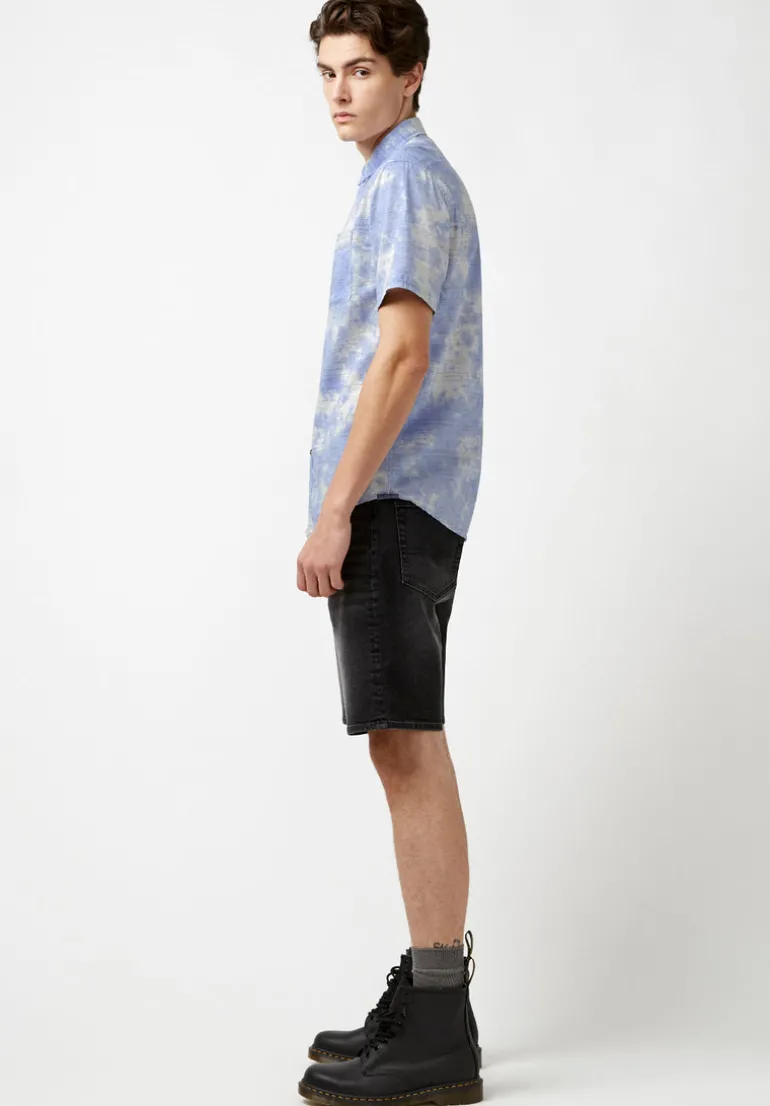 Sotar Short-Sleeve Tie Dye Shirt, Blue - BM23919