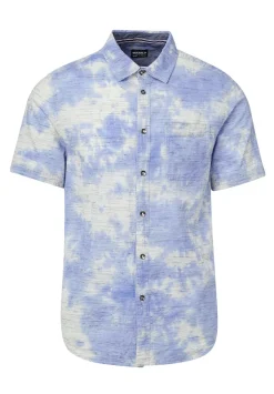 Sotar Short-Sleeve Tie Dye Shirt, Blue - BM23919