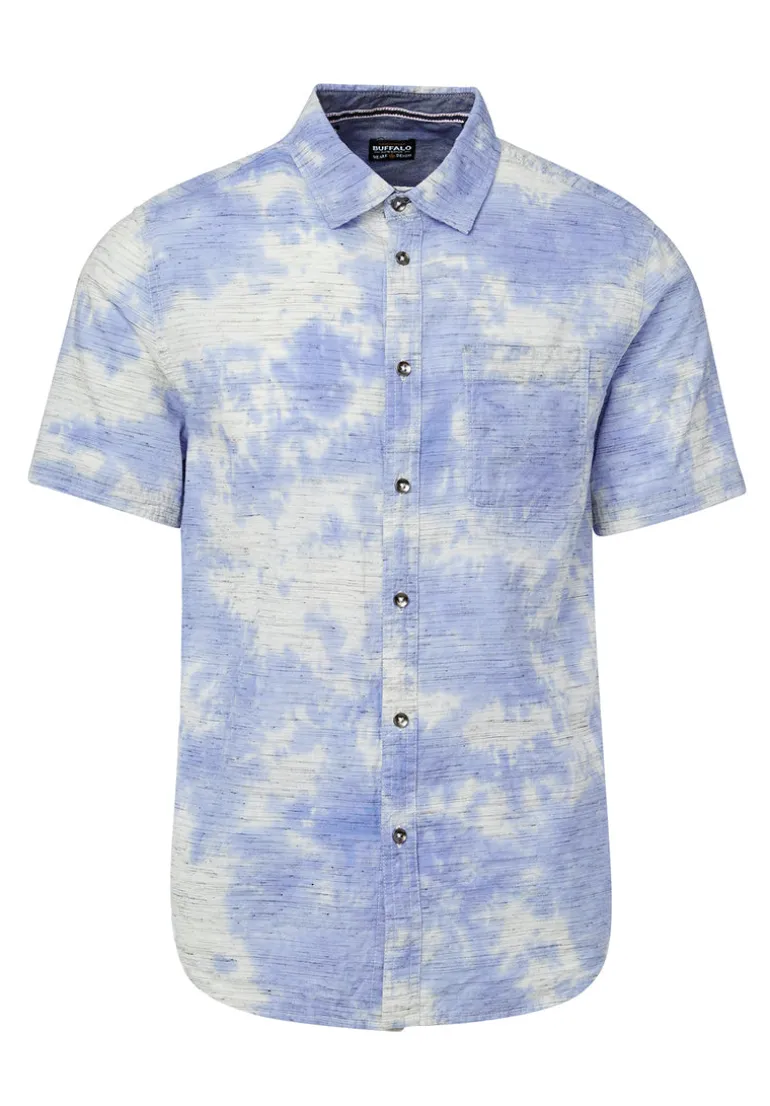 Sotar Short-Sleeve Tie Dye Shirt, Blue - BM23919