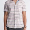 Sotaro Men's Short-Sleeve Striped Shirt in Multicolor - BM24301