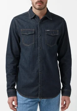Stanley Men’s Long-Sleeve Denim Shirt, Indigo - BM22635