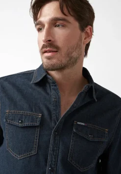 Stanley Men’s Long-Sleeve Denim Shirt, Indigo - BM22635