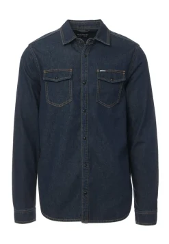 Stanley Men’s Long-Sleeve Denim Shirt, Indigo - BM22635