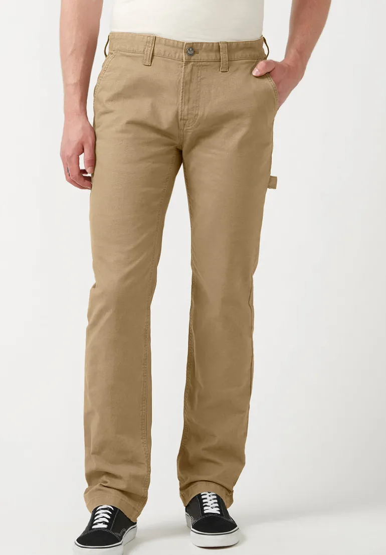 Straight Six Dark Beige Men's Carpenter Pants - BM22945