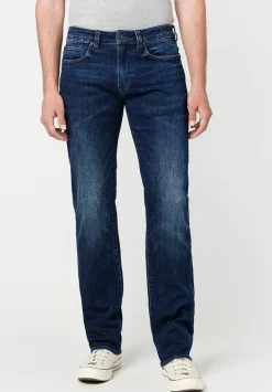 Straight Six Men's Faded & Whiskered Jeans - BM22801