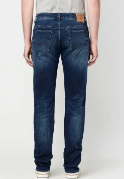 Straight Six Men's Faded & Whiskered Jeans - BM22801