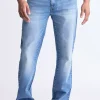 Straight Six Men's Freedom Flex Jeans, Crinkled blue - BM22996