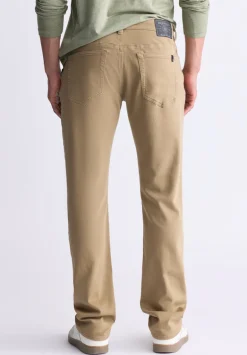 Straight Six Men's Freedom Flex Pants, Dark Beige - BM22939